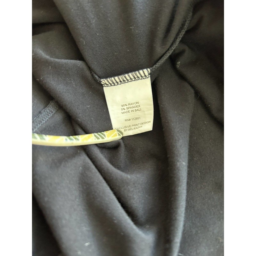 Anthropologie Bel Kazon Front Zip Fit Flare Long Sleeve black dress SMALL pocket - Picture 10 of 10
